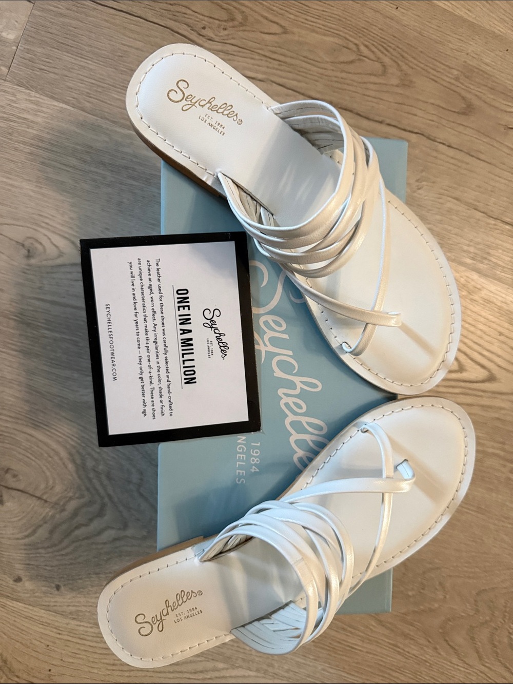 Seychelles Ivory Multi-Strap Slide Sandals